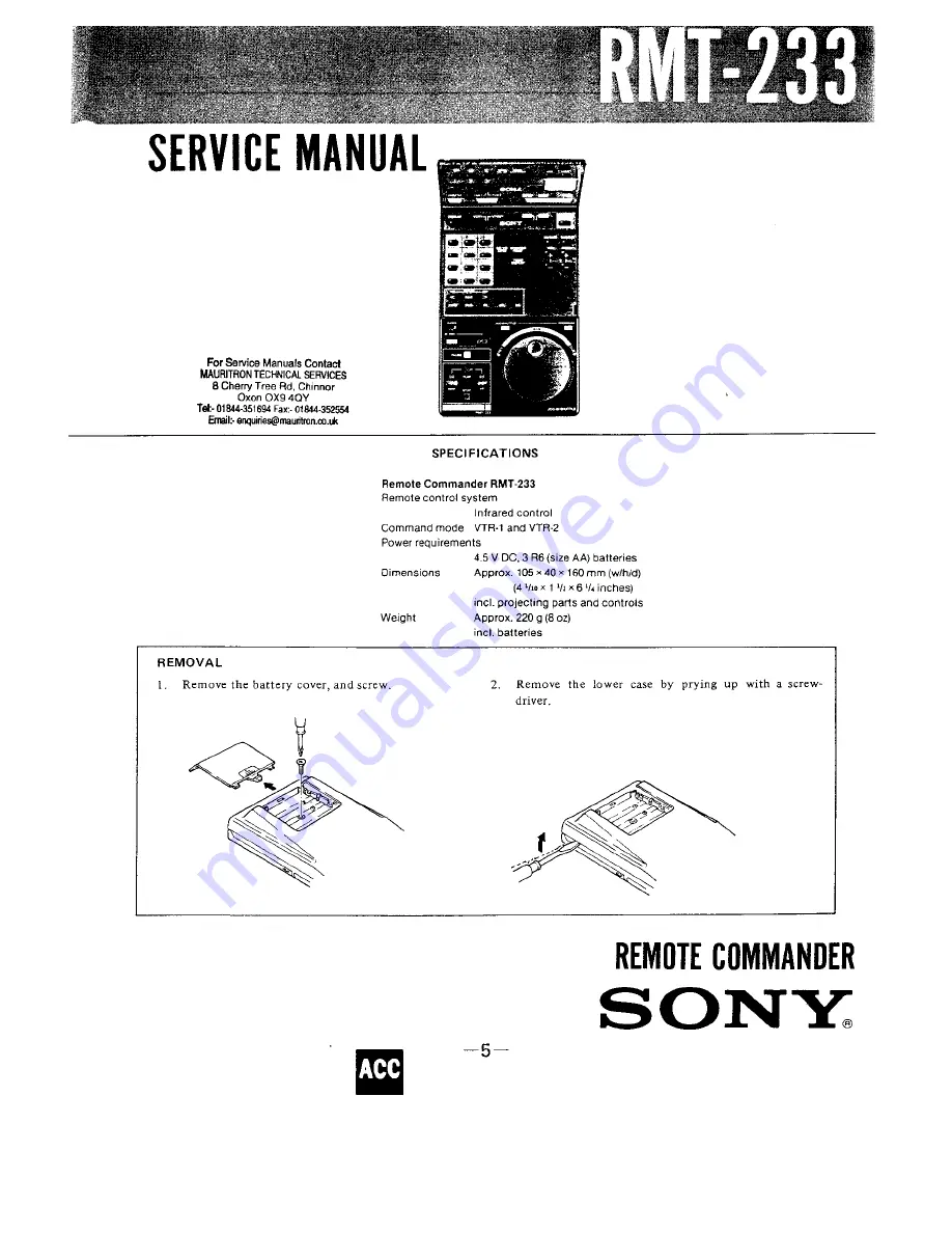 Sony SL-HF950 Service Manual Download Page 279