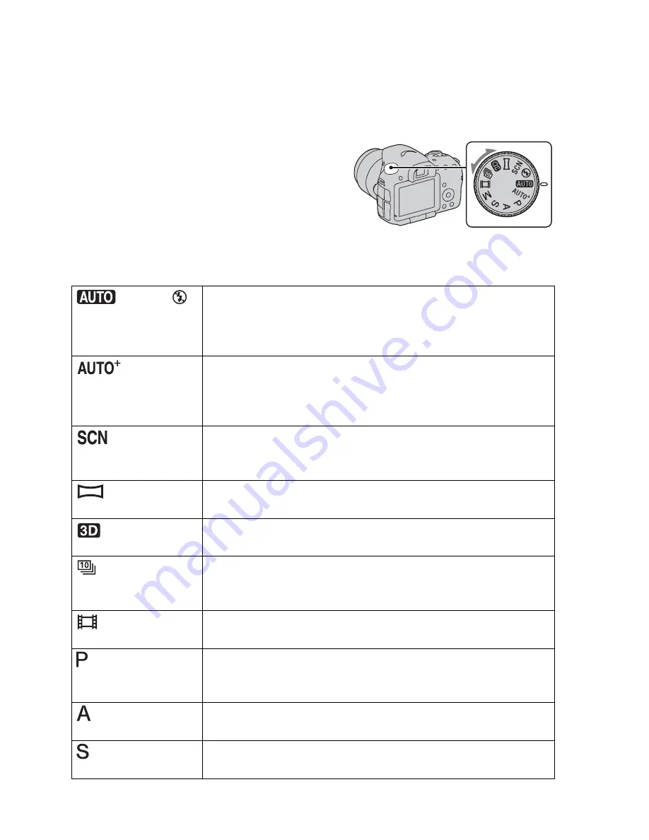 Sony SLT-A65V &alpha Instruction Manual Download Page 36