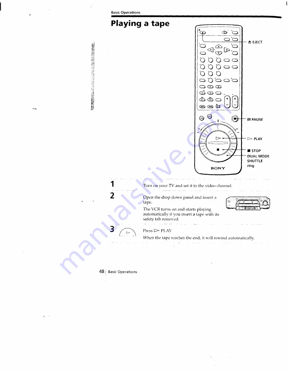 Sony SLV-790HF Скачать руководство пользователя страница 48