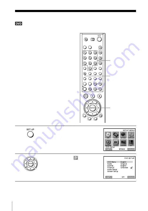 Sony SLV-D201P Operating Instructions  (primary manual) Operating Instructions Manual Download Page 54