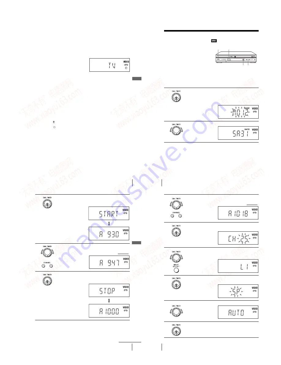 Sony SLV-D350P Operating Instructions (SLVD350P DVD-VCR) Скачать руководство пользователя страница 21