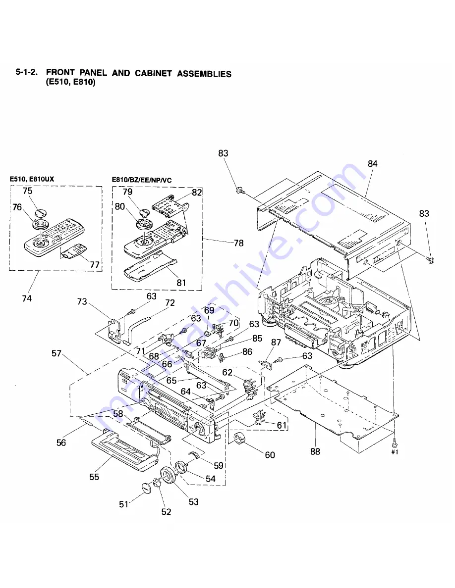 Sony SLV-E510EE Service Manual Download Page 42