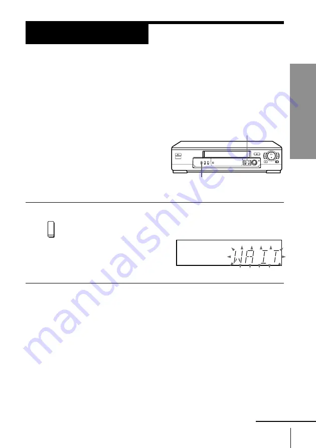 Sony SLV-ED55PS Operating Instructions Manual Download Page 11