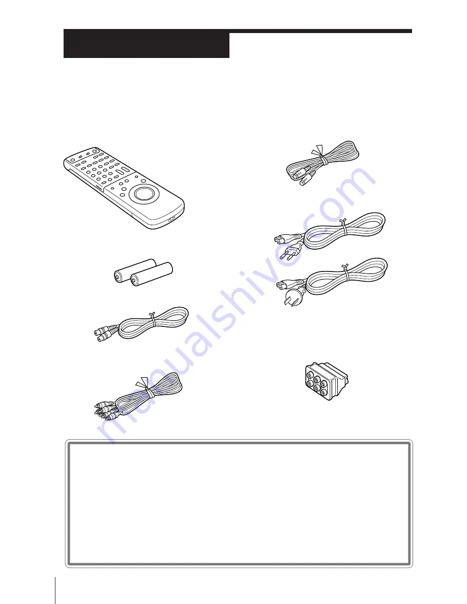 Sony SLV-T2000AS Скачать руководство пользователя страница 5