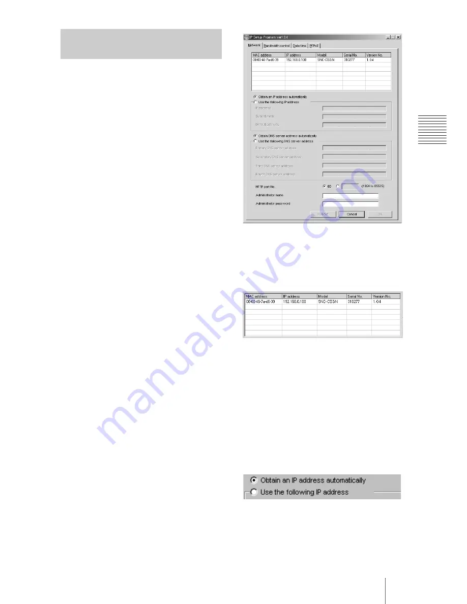 Sony SNC-CS3N Installation Manual Download Page 15