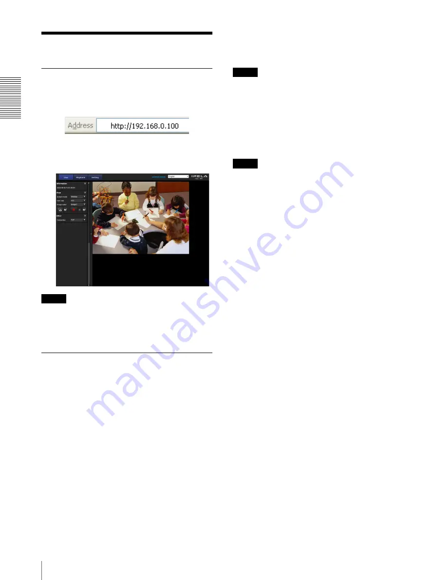 Sony SNC-CX600 User Manual Download Page 10