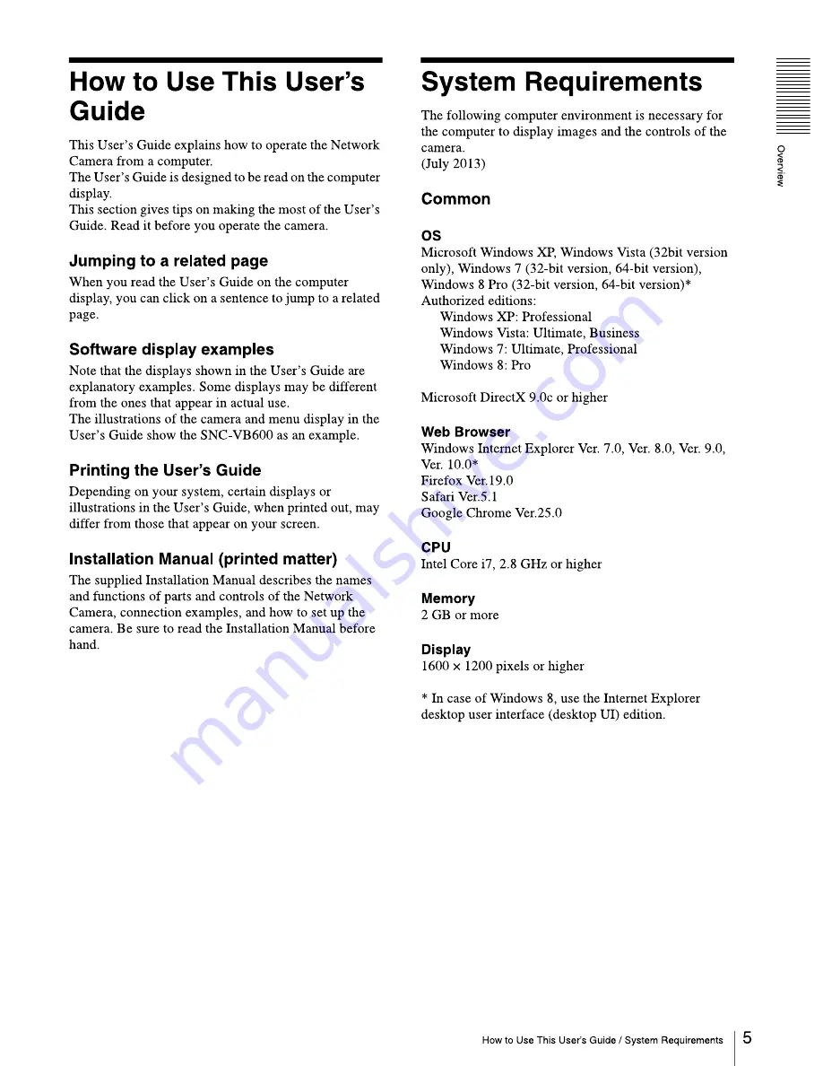 Sony SNC-EM601 User Manual Download Page 5