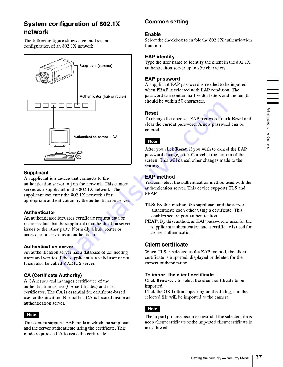 Sony SNC-EM601 User Manual Download Page 37