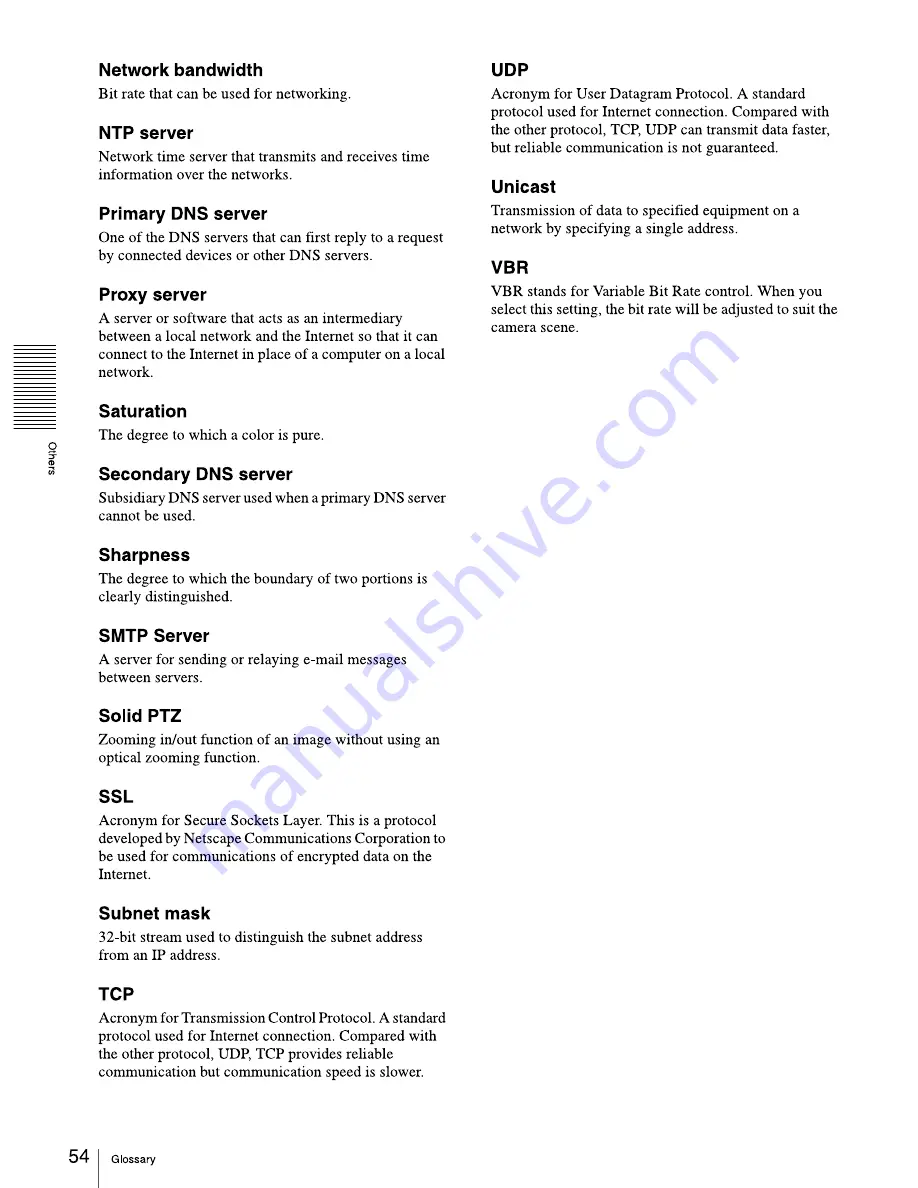 Sony SNC-EM601 User Manual Download Page 54