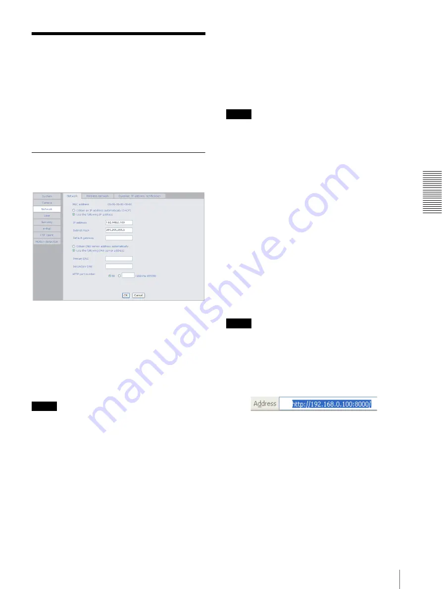 Sony SNC-M3 - Pan/Tilt IP Network Camera User Manual Download Page 27