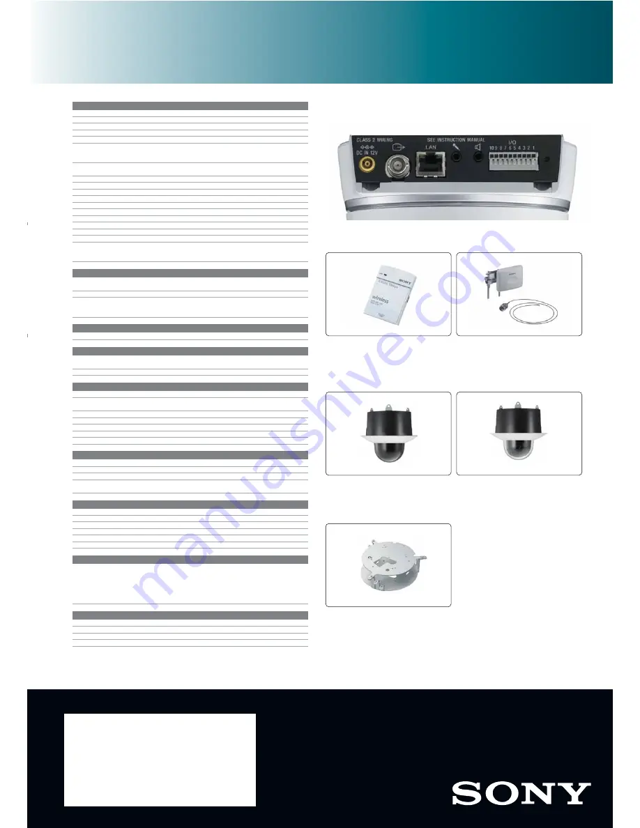 Sony SNC-RZ50P Brochure & Specs Download Page 6