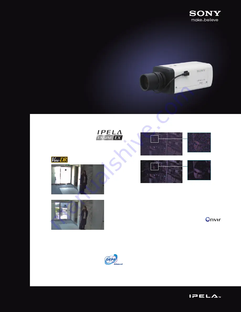 Sony SNC-VB600B Specification Sheet Download Page 1