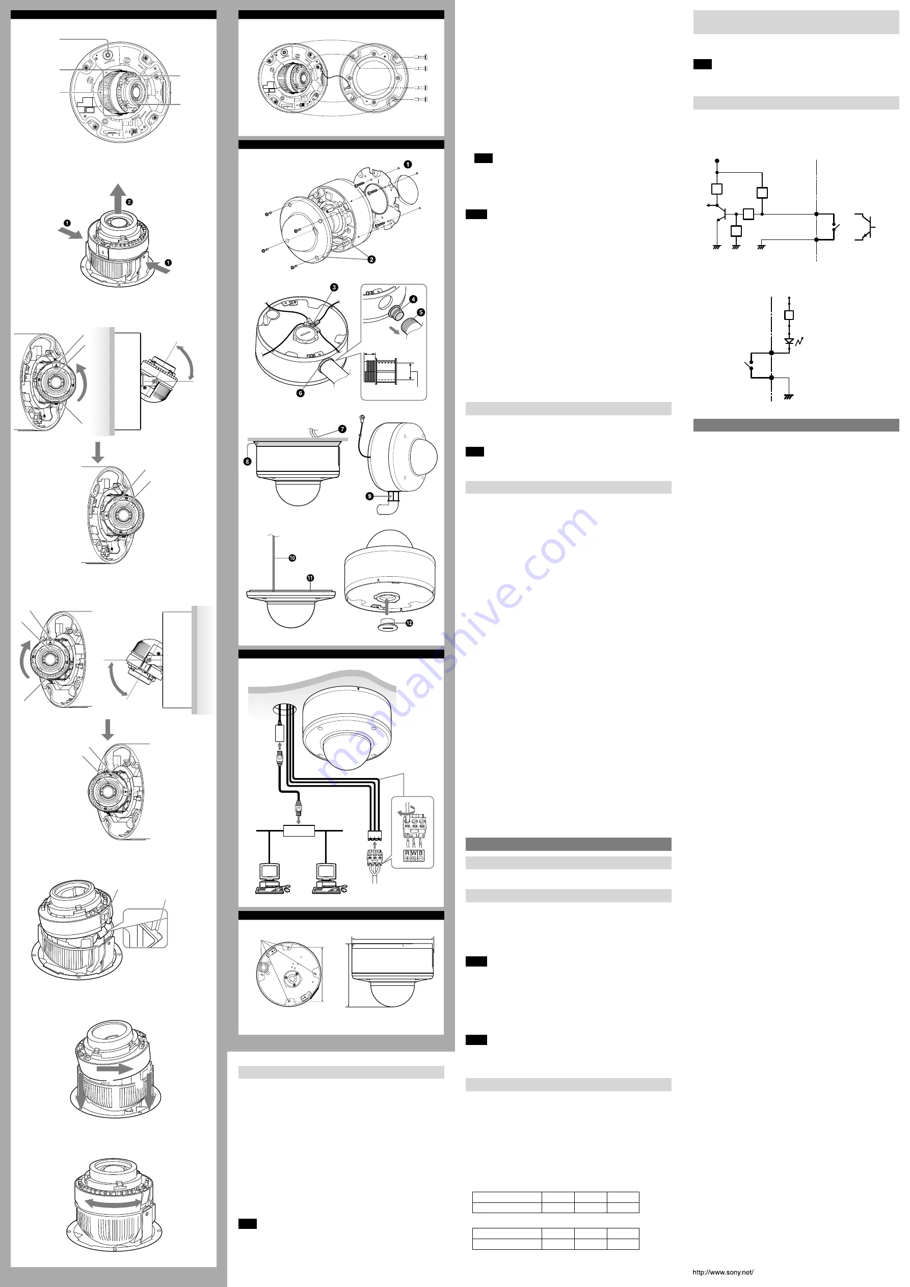 Sony SNC-VM642R Installation Manual Download Page 2