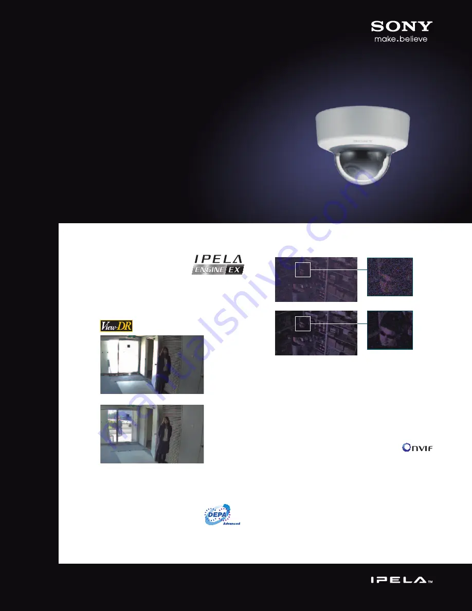 Sony SNCVM630 Specification Sheet Download Page 1