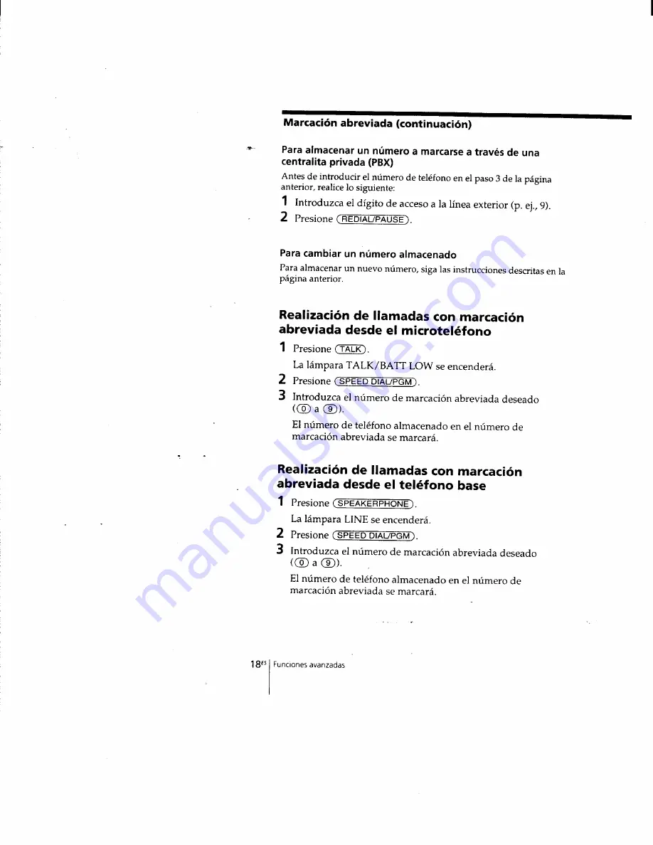 Sony SPP-205 - 43-49 Mhz Cordless Phone Operating Instructions Manual Download Page 49