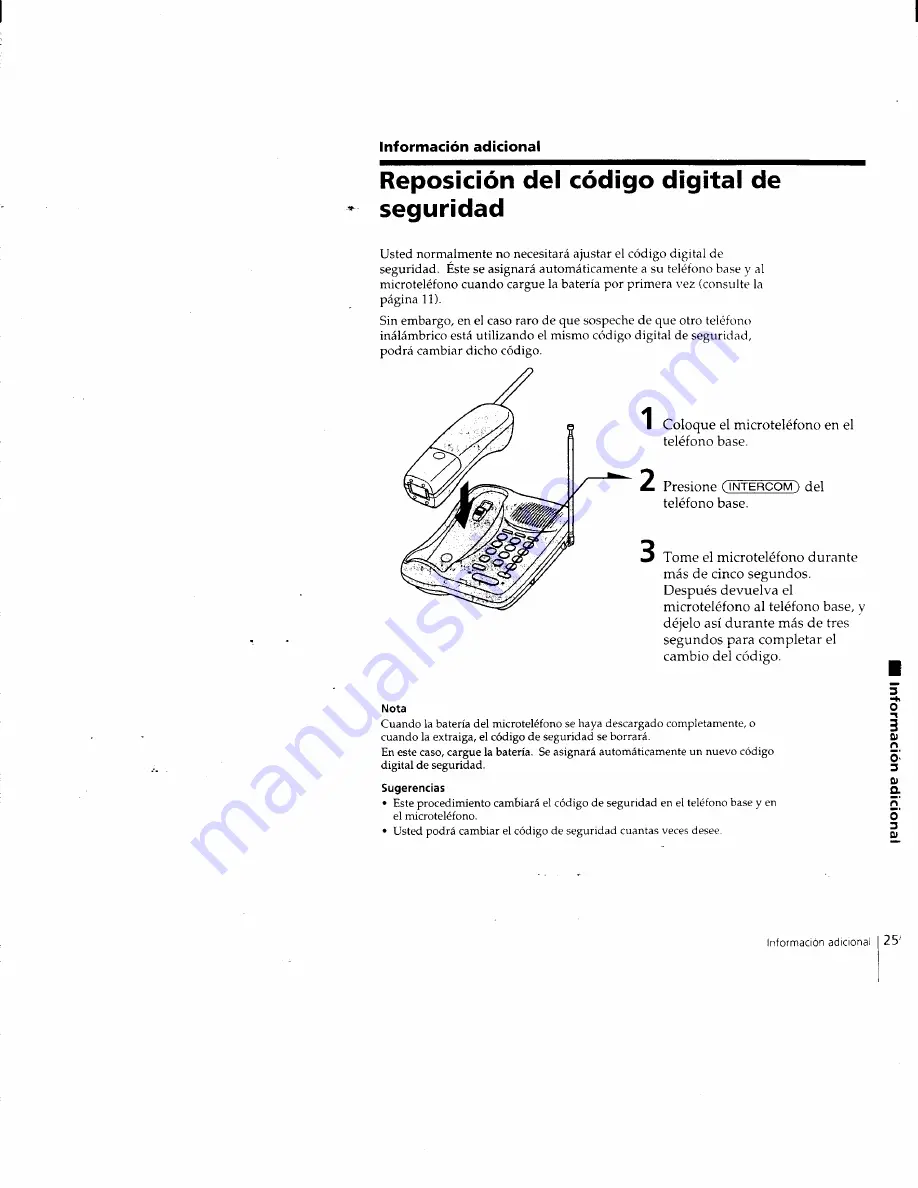 Sony SPP-205 - 43-49 Mhz Cordless Phone Скачать руководство пользователя страница 56