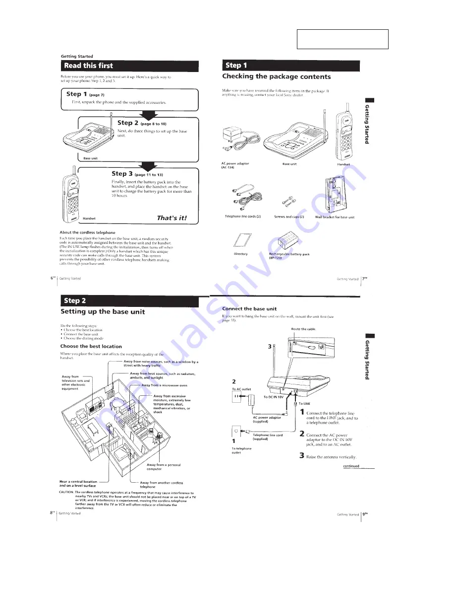 Sony SPP-930 Скачать руководство пользователя страница 4