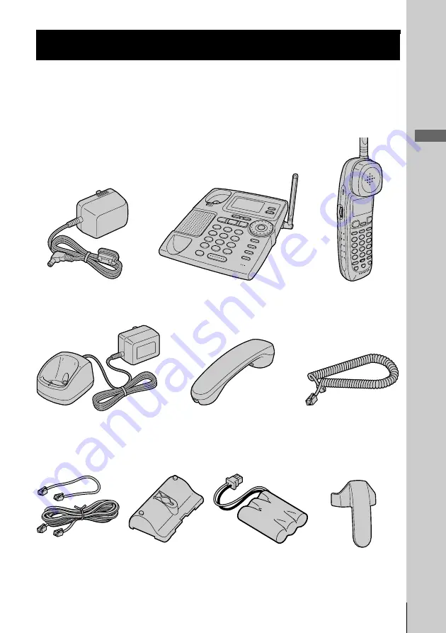 Sony SPP-A2480 - Cordless Telephone With Answering System Operating Instructions Manual Download Page 7