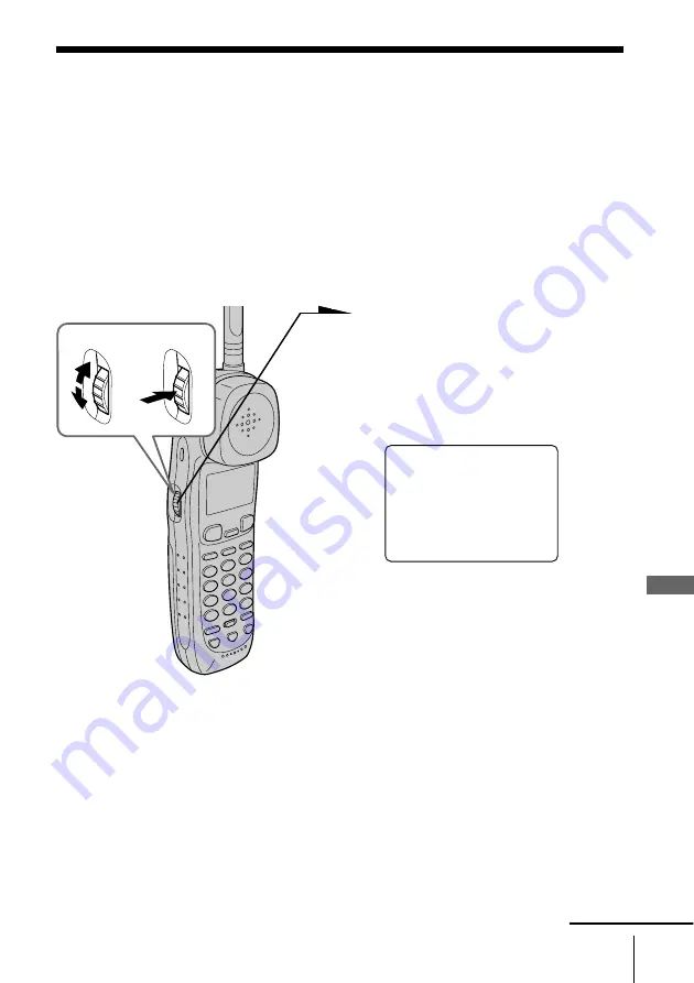 Sony SPP-A2480 - Cordless Telephone With Answering System Operating Instructions Manual Download Page 69