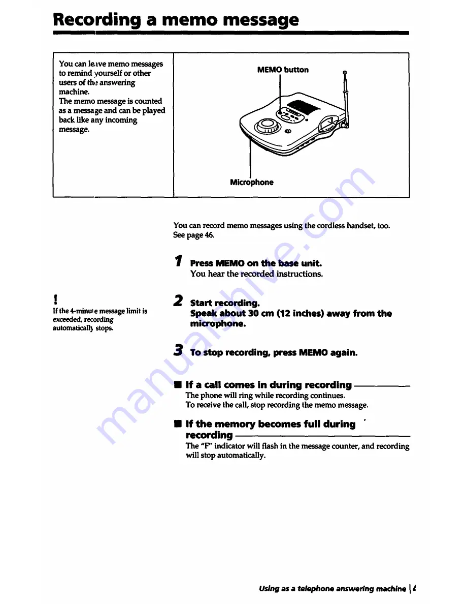 Sony SPP-A5000 Operating Instructions Manual Download Page 45