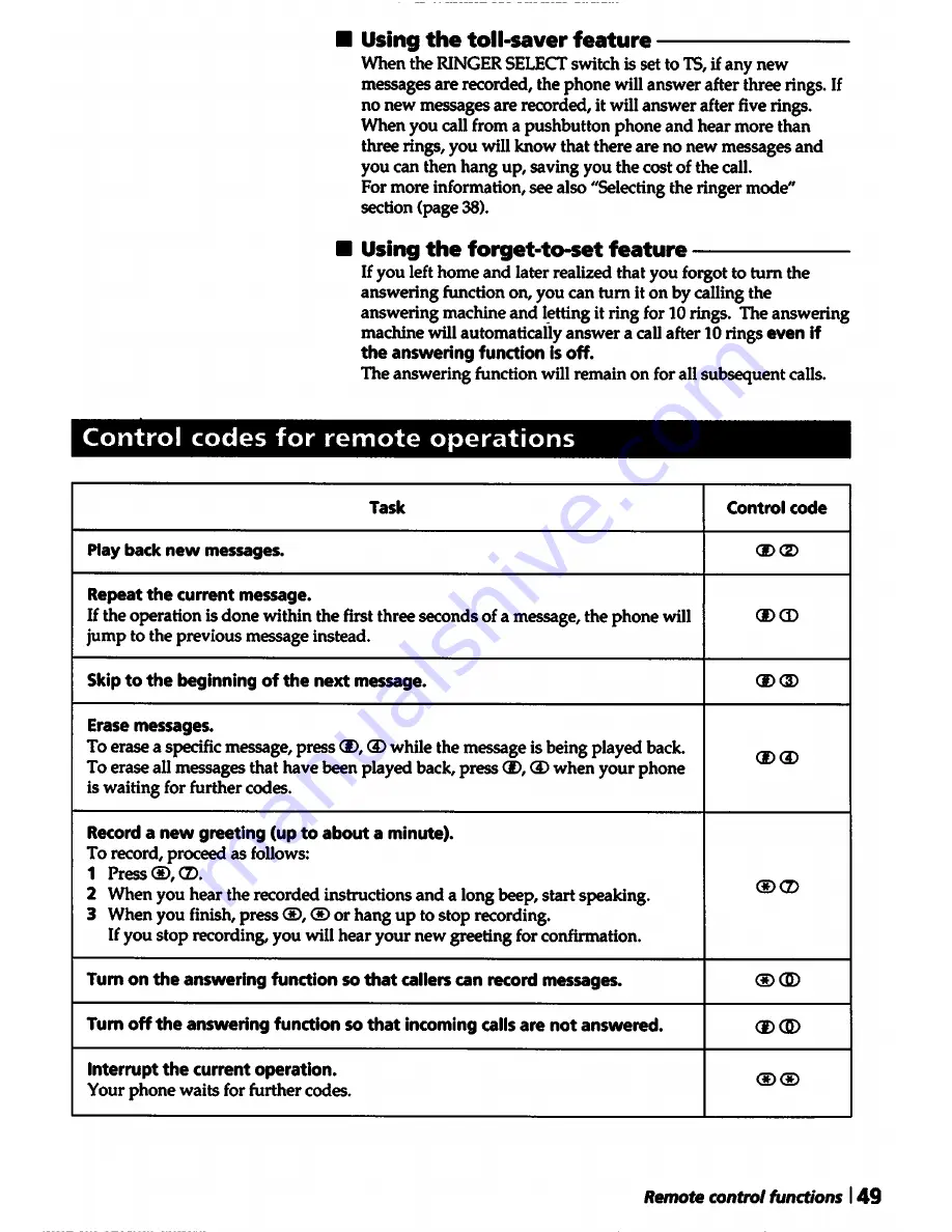 Sony SPP-A5000 Operating Instructions Manual Download Page 49