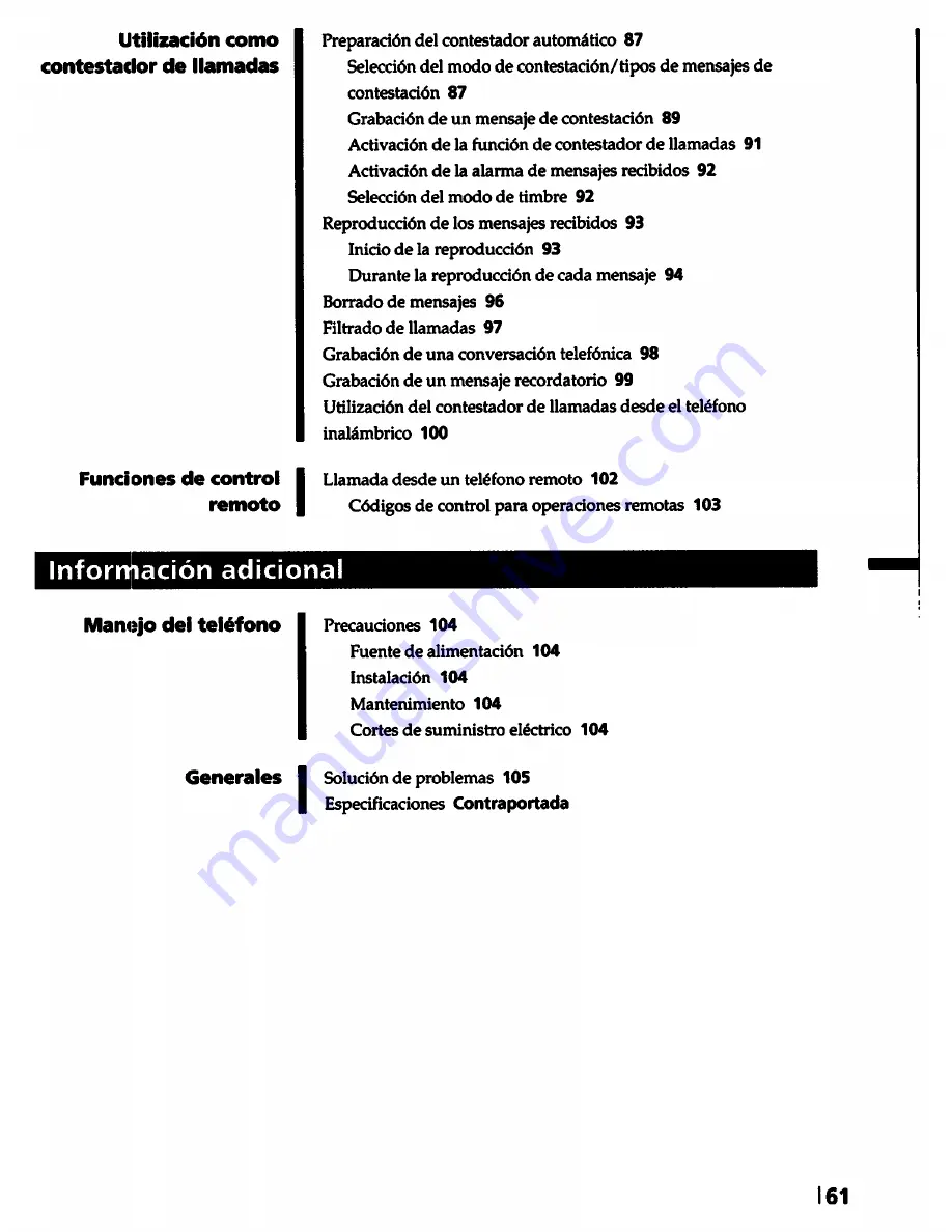 Sony SPP-A5000 Operating Instructions Manual Download Page 61