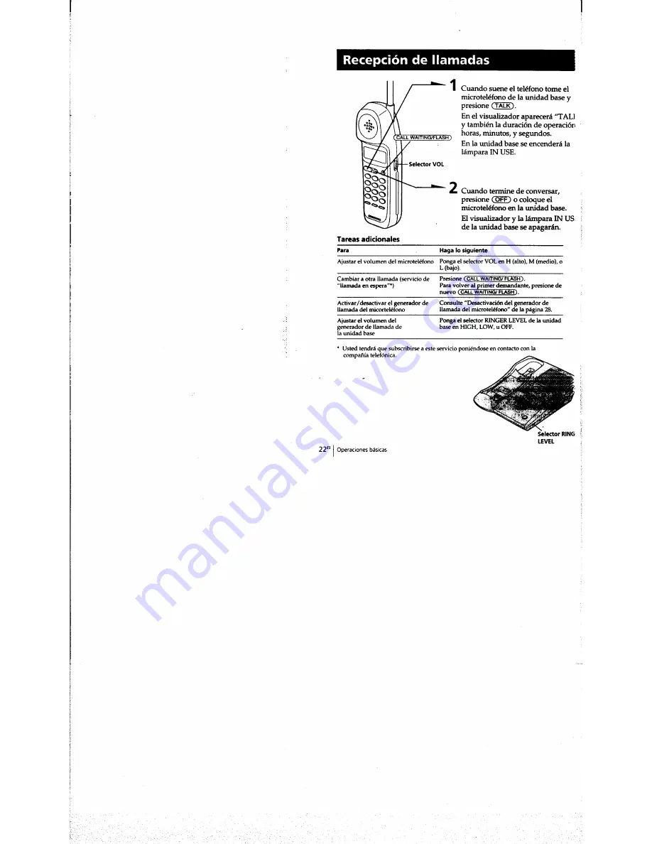 Sony SPP-A973 - Cordless Telephone With Answering System Operating Instructions Manual Download Page 79