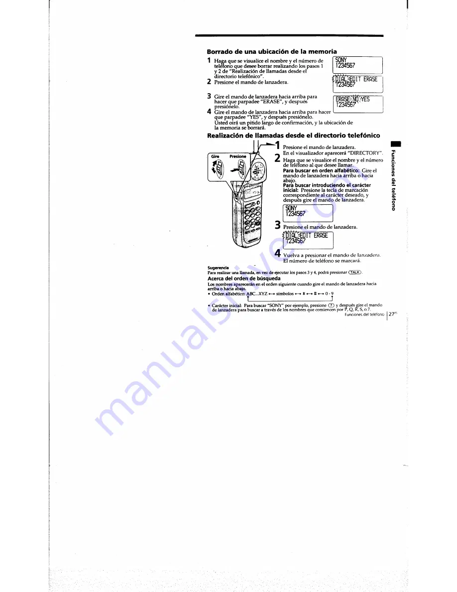 Sony SPP-A973 - Cordless Telephone With Answering System Operating Instructions Manual Download Page 84