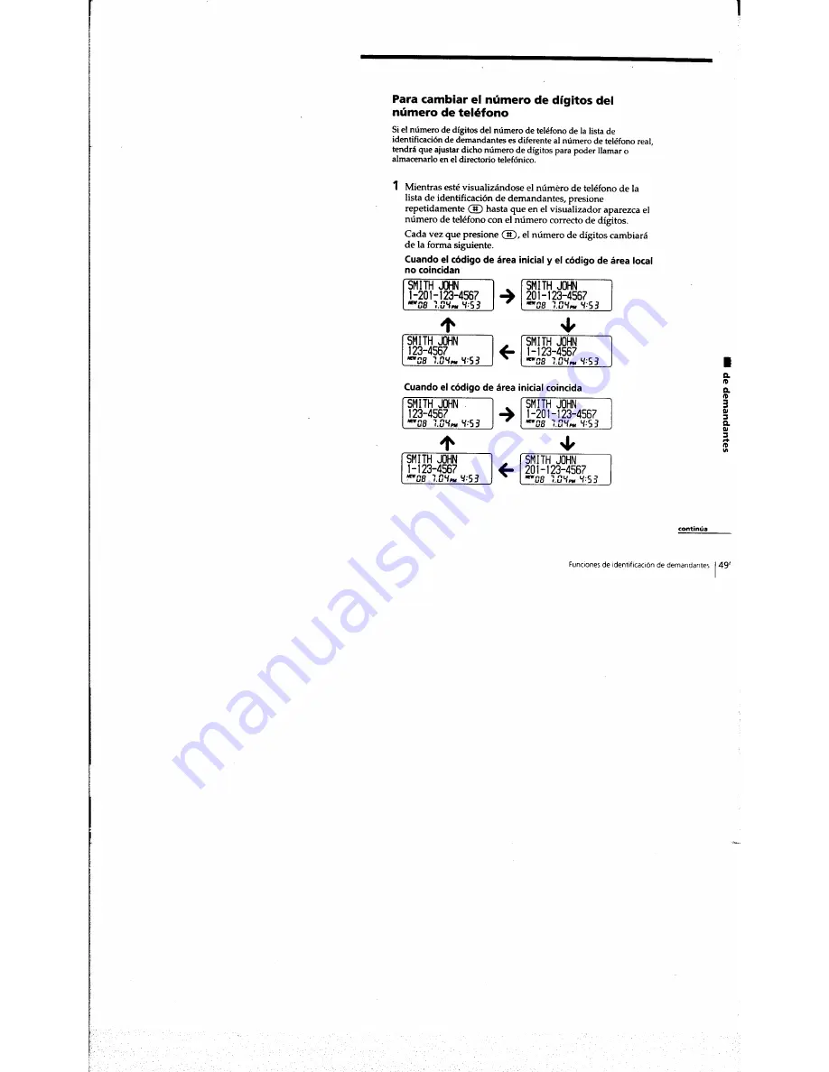 Sony SPP-A973 - Cordless Telephone With Answering System Operating Instructions Manual Download Page 106