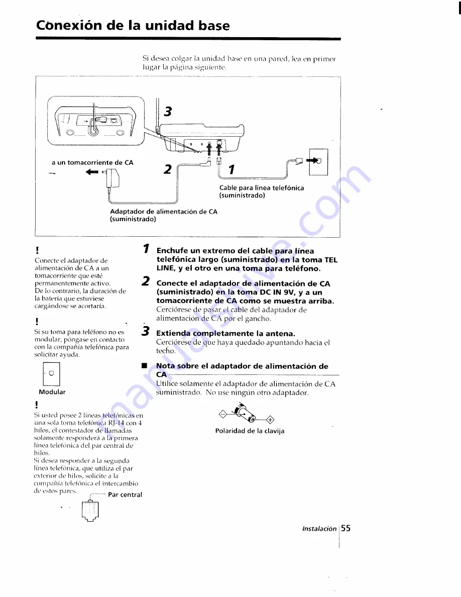 Sony SPP-AQ25 Primary Скачать руководство пользователя страница 58