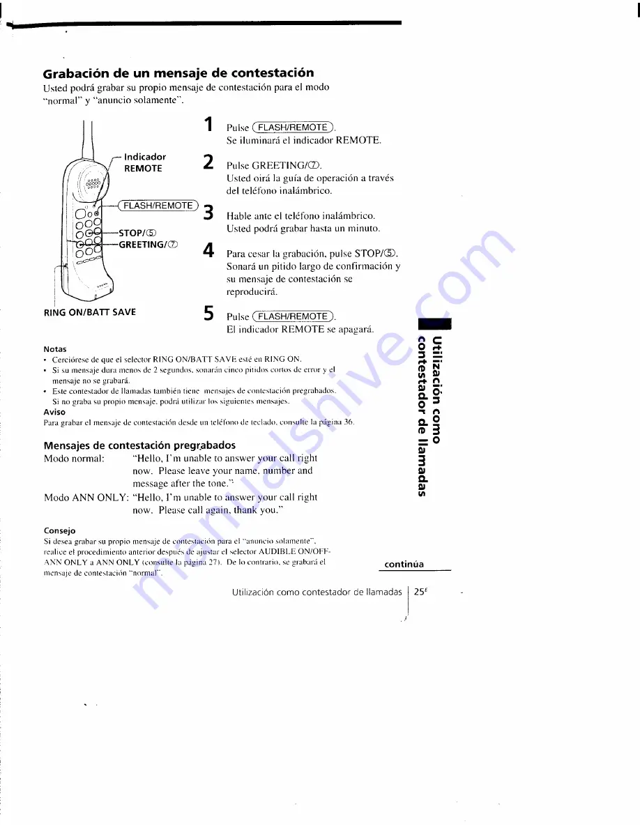 Sony SPP-AQ600 Operating Instructions Manual Download Page 73