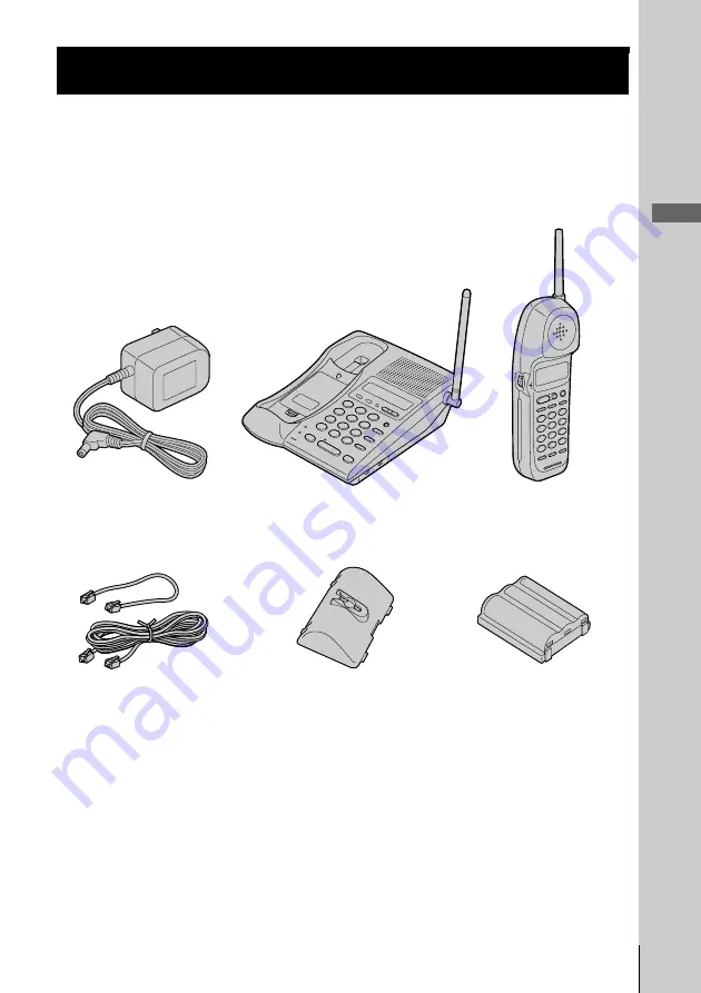 Sony SPP-ID975 - Cordless Telephone Скачать руководство пользователя страница 7