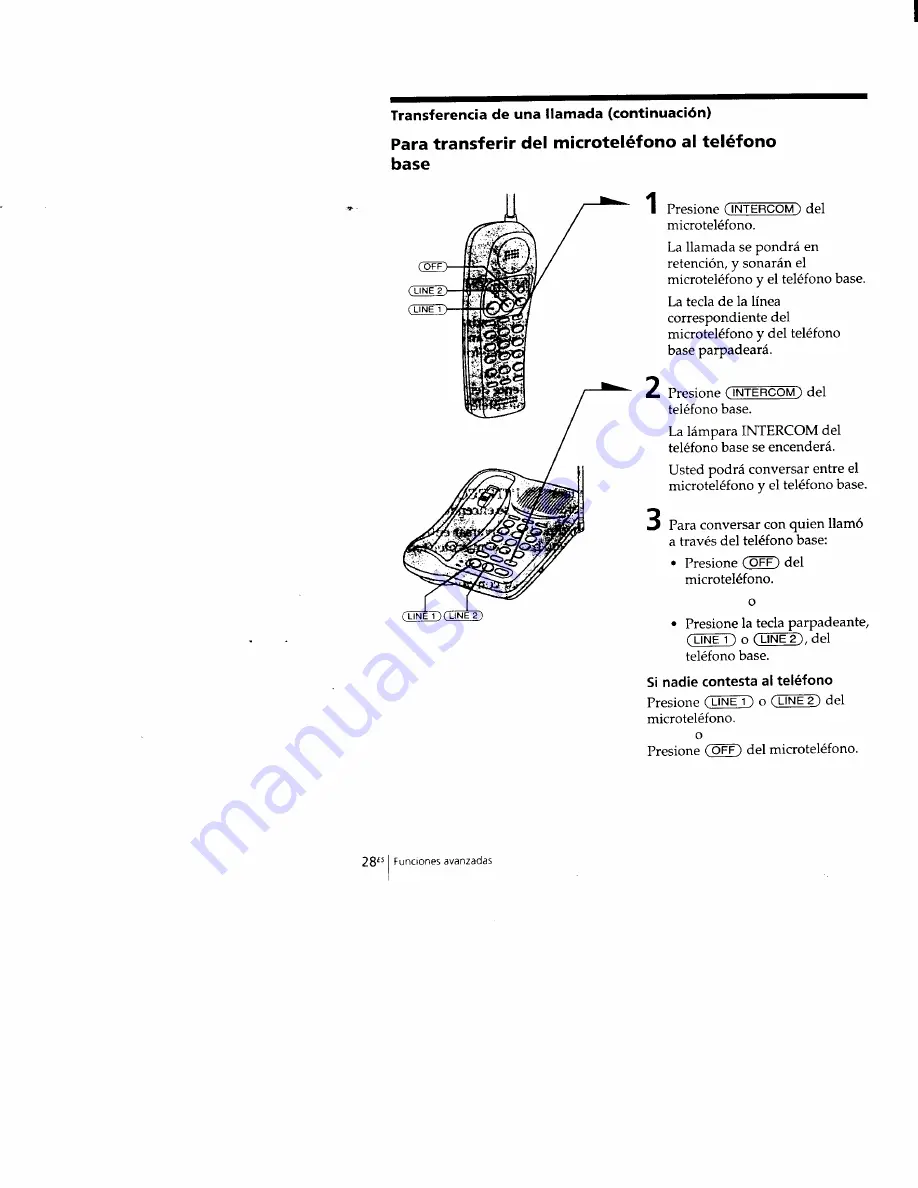 Sony SPP-M502 - Cordless Telephone Operating Instructions Manual Download Page 66