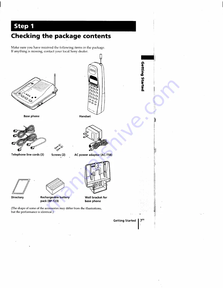 Sony SPP-M920 Primary Operating Instructions Manual Download Page 7