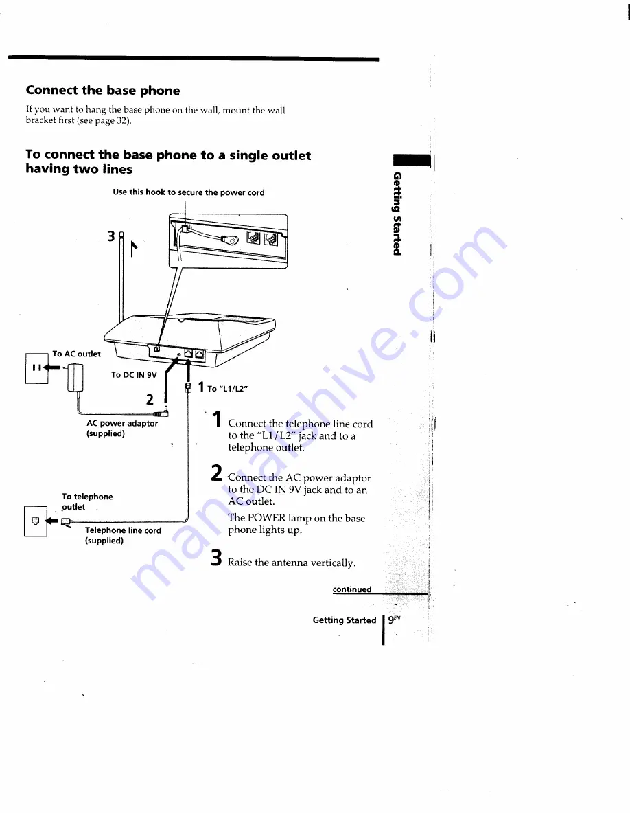 Sony SPP-M920 Primary Operating Instructions Manual Download Page 9