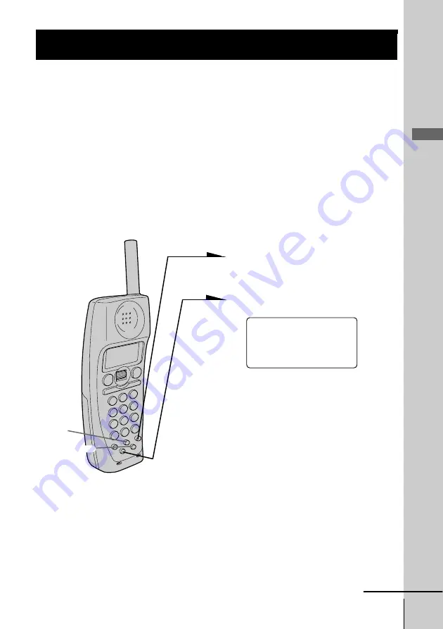 Sony SPP-S2730 - Cordless Telephone Operating Instructions Manual Download Page 23