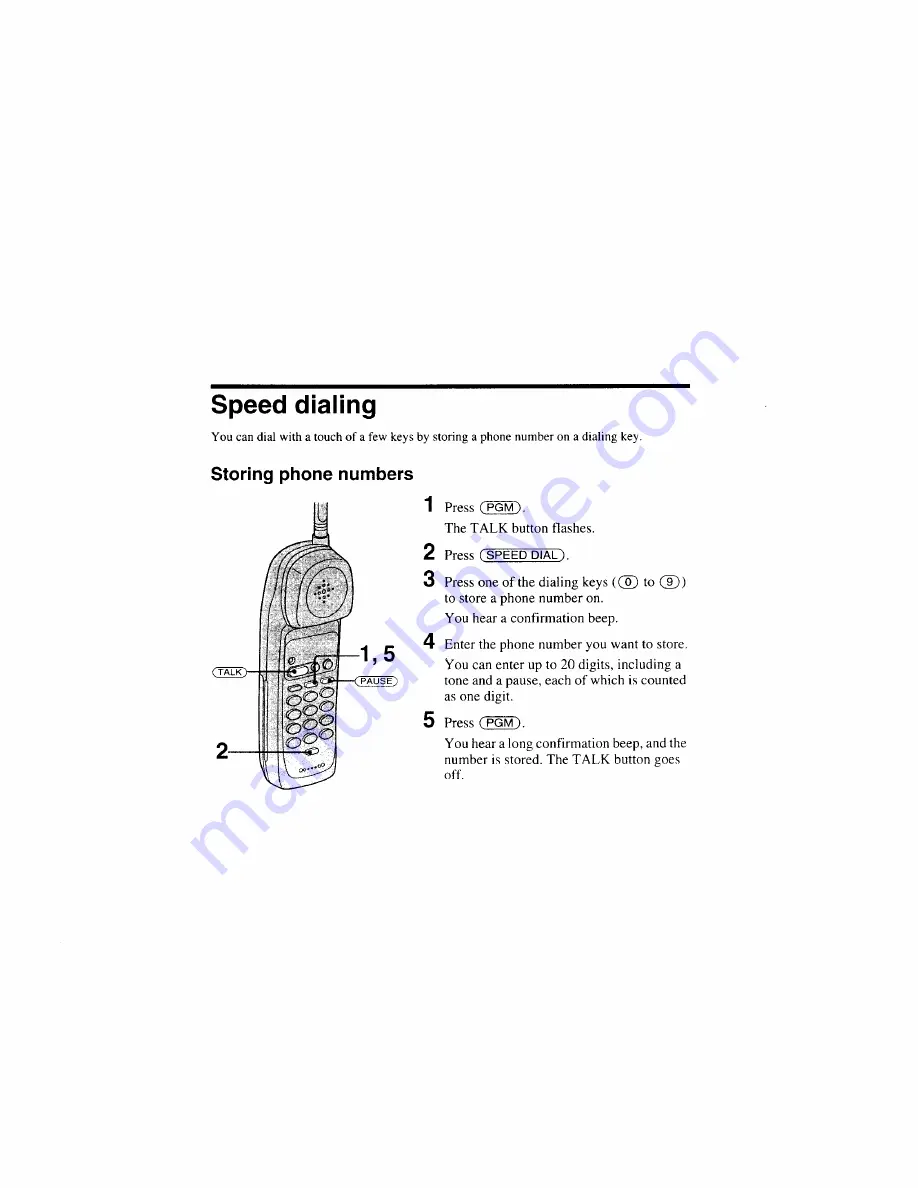 Sony SPP-S9000 - Cordless Telephone Operating Instructions Manual Download Page 11