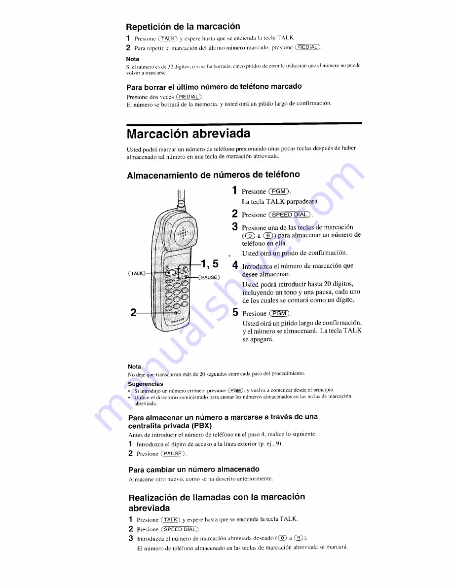 Sony SPP-S9000 - Cordless Telephone Operating Instructions Manual Download Page 26