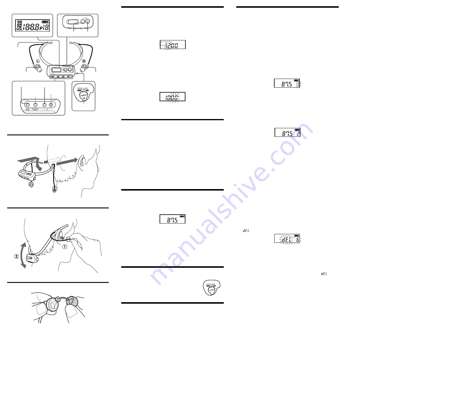 Sony SRF-HM10 Скачать руководство пользователя страница 2