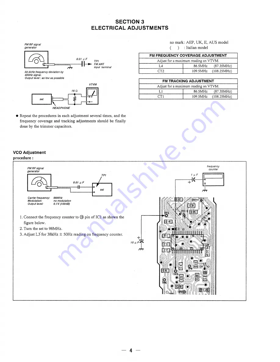 Sony SRF-S50 Скачать руководство пользователя страница 4