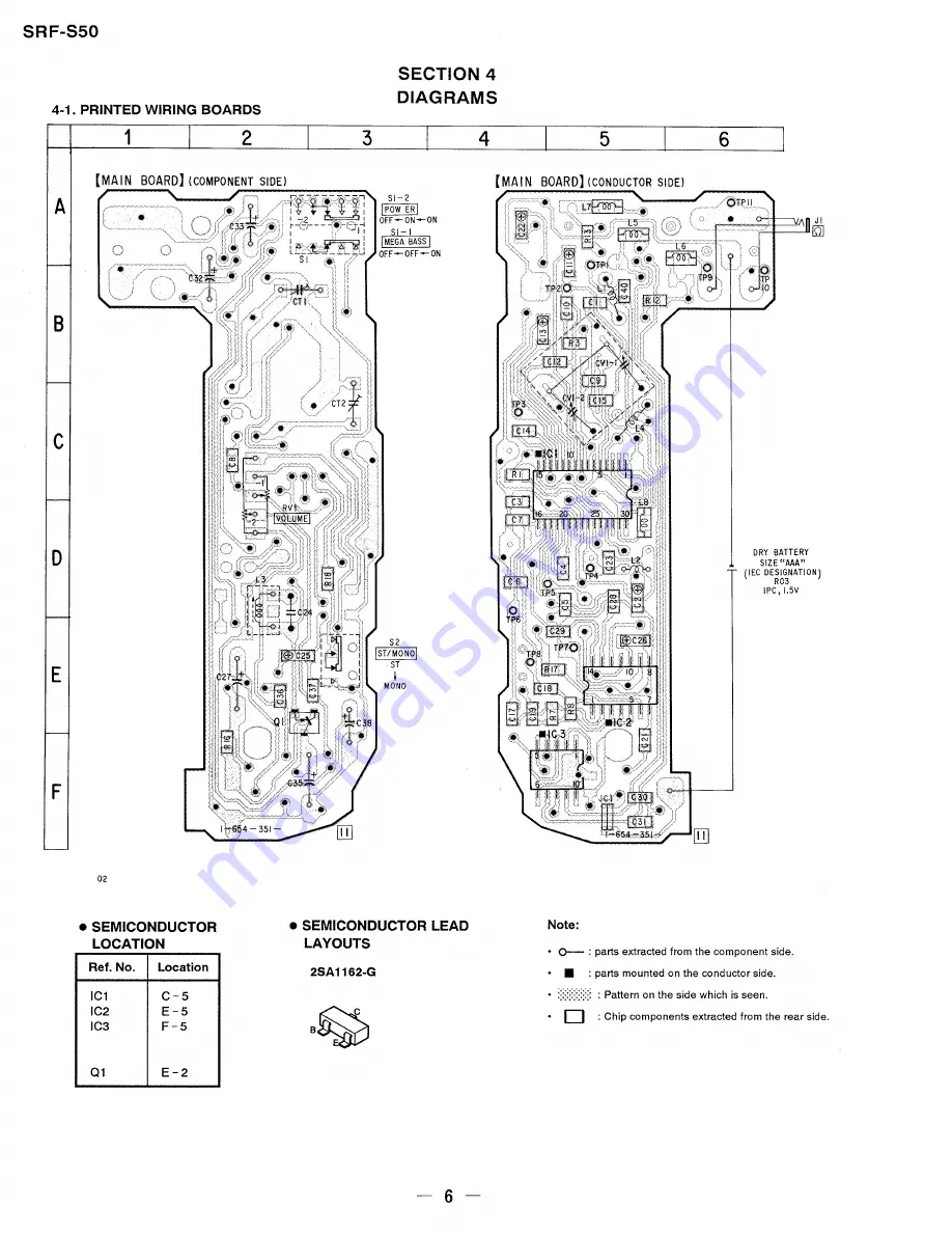 Sony SRF-S50 Service Manual Download Page 6