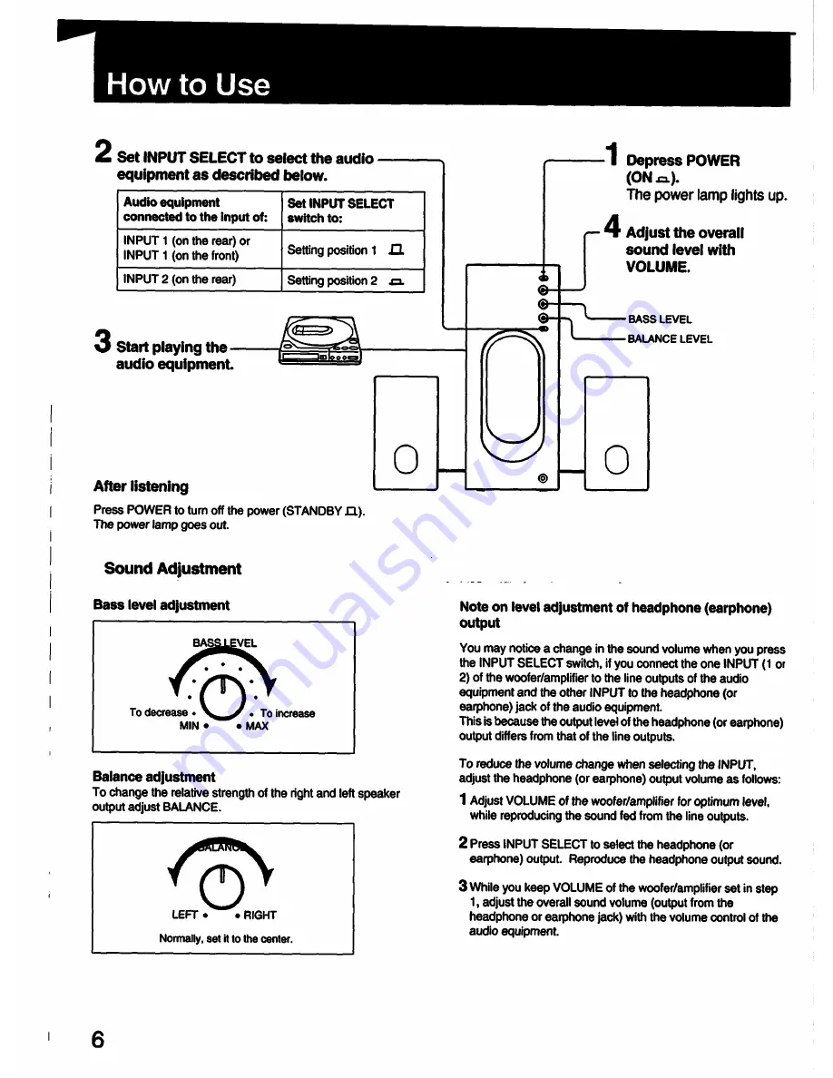 Sony SRS-D4K Primary Скачать руководство пользователя страница 6