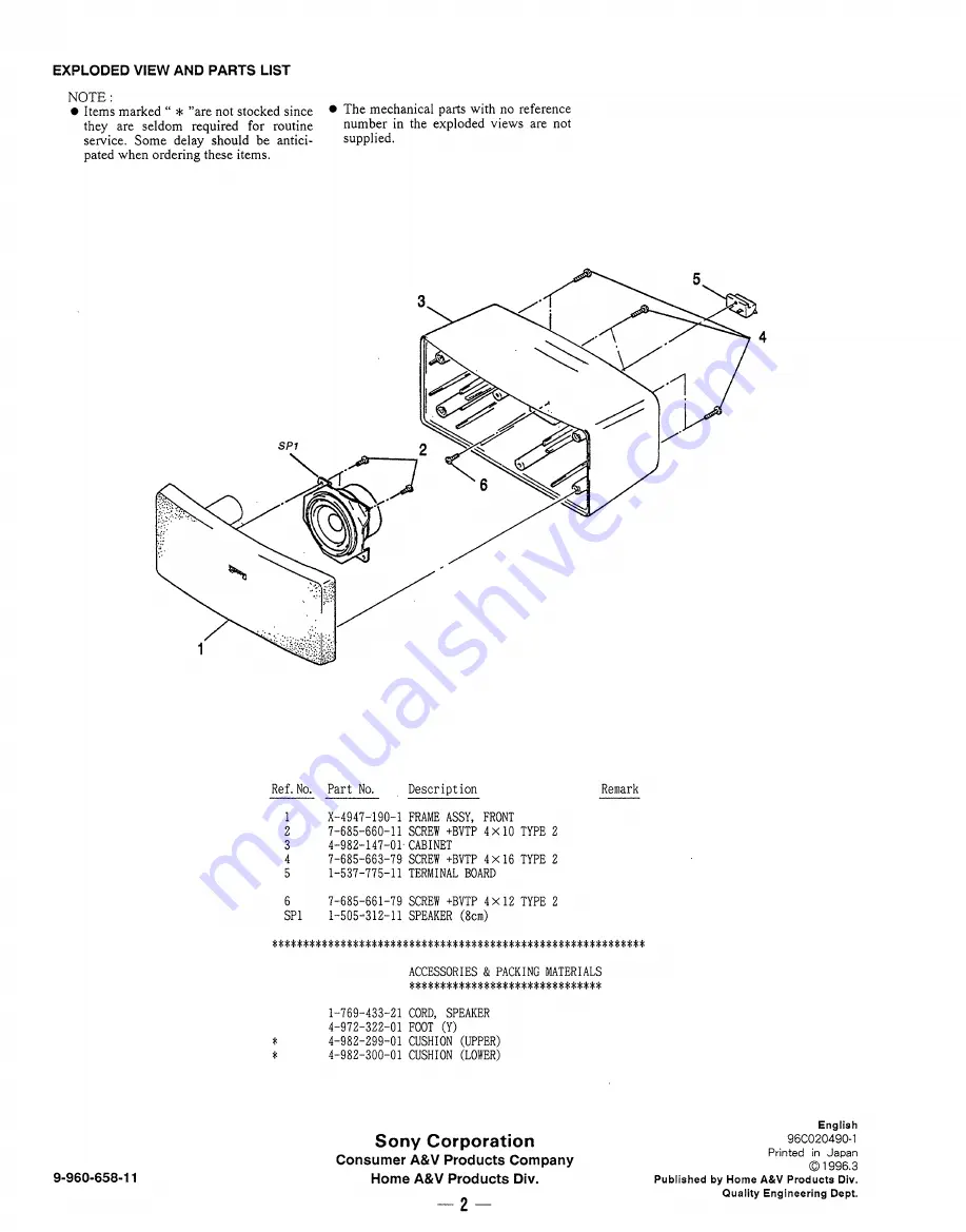 Sony SS-XB800AV Service Manual Download Page 93