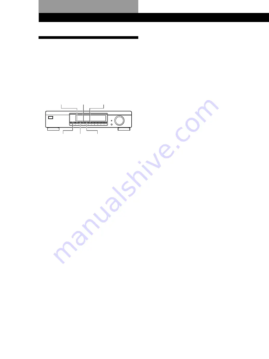 Sony ST-SA50ES - Am/fm Tuner Operating Instructions Manual Download Page 10