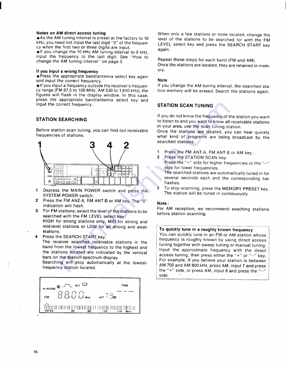 Sony STR-AV560 Operating Instructions Manual Download Page 16