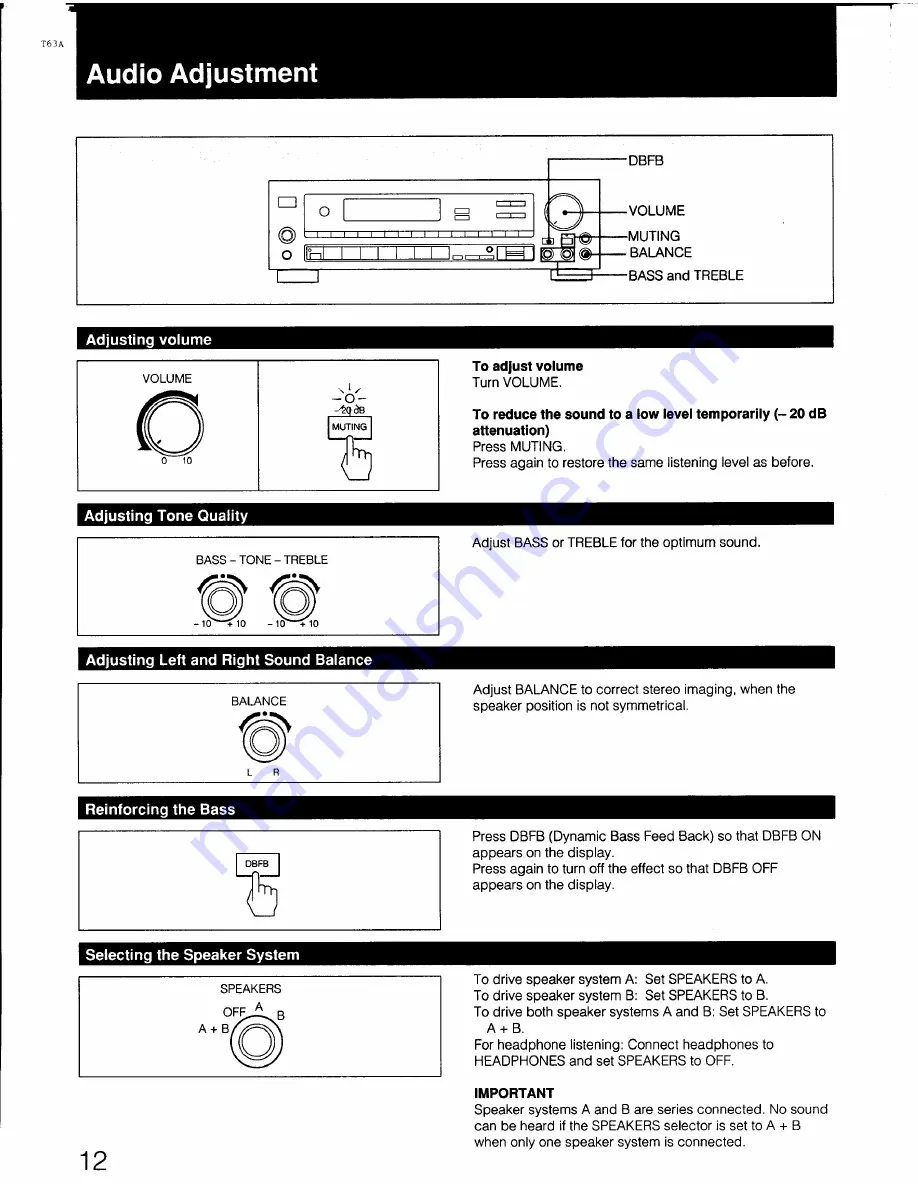 Sony STR-AV770X - Fm Stereo/ Fm-am Receiver Operating Instructions Manual Download Page 12