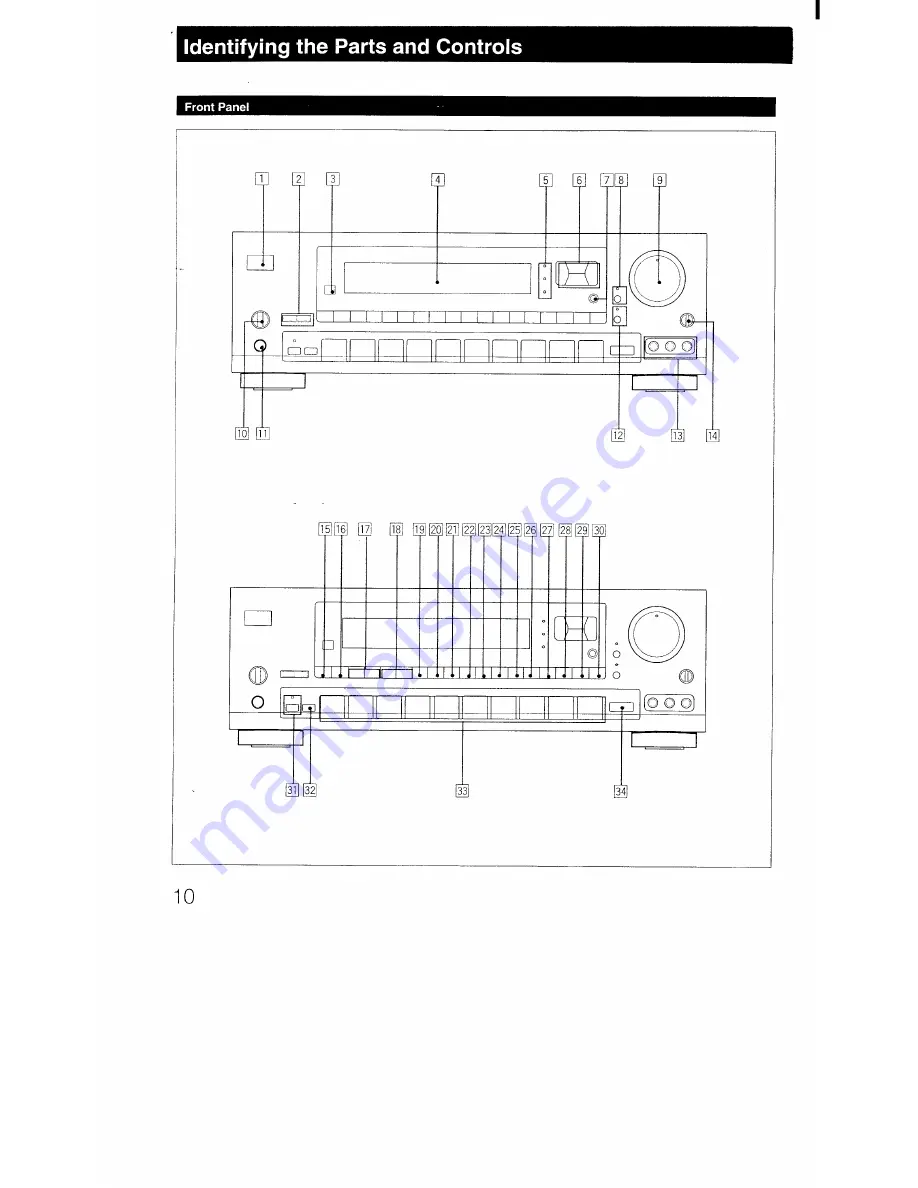 Sony STR-D1011 Operating Instructions Manual Download Page 10