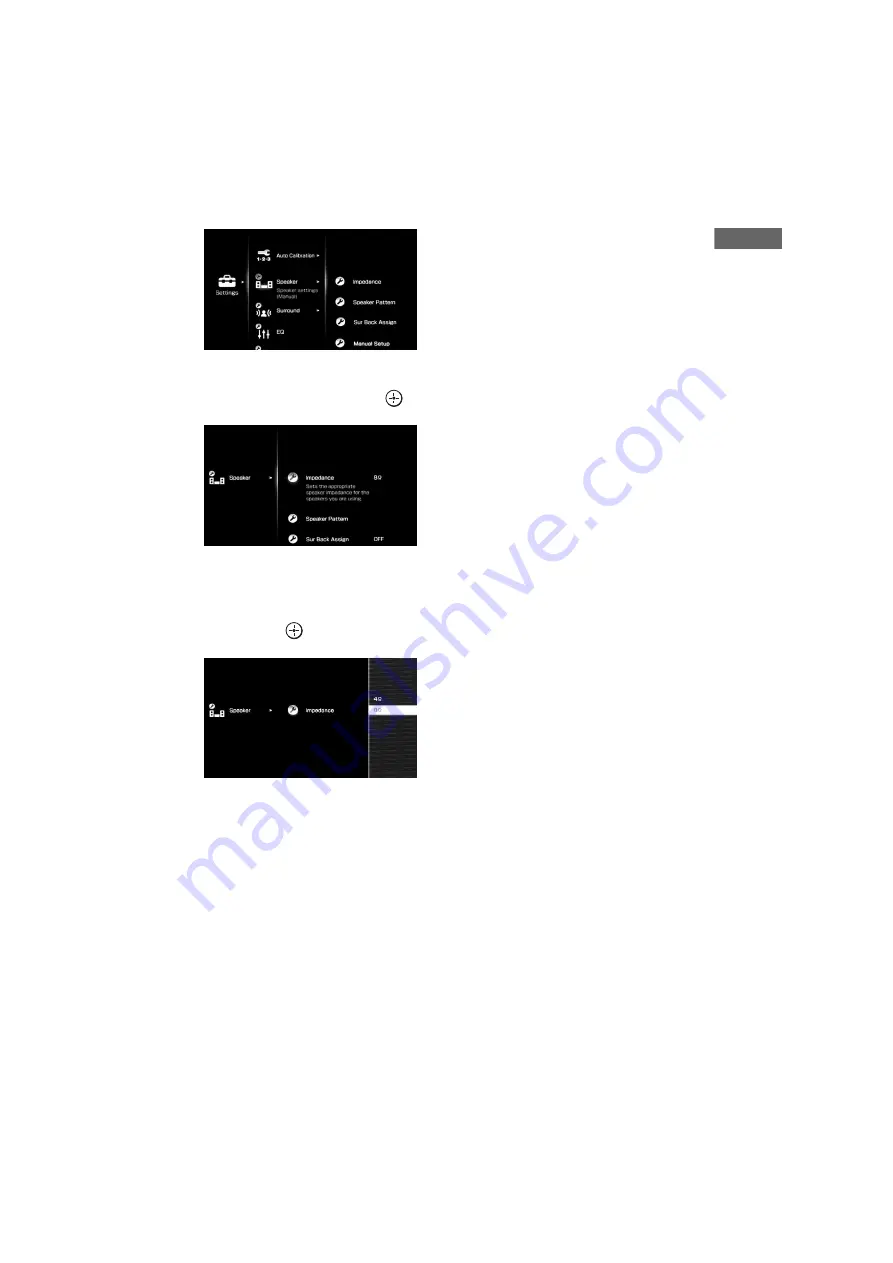 Sony STR-DA4300ES - Multi Channel Av Receiver Operating Instructions Manual Download Page 43