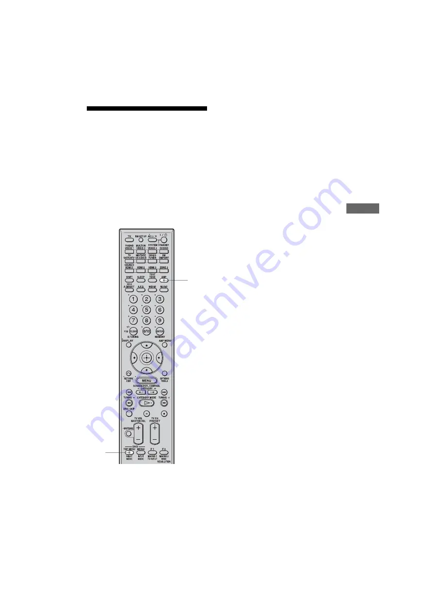 Sony STR-DA4300ES - Multi Channel Av Receiver Operating Instructions Manual Download Page 71