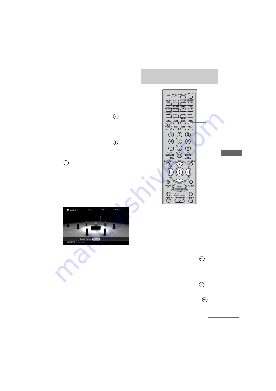 Sony STR-DA4300ES - Multi Channel Av Receiver Operating Instructions Manual Download Page 75